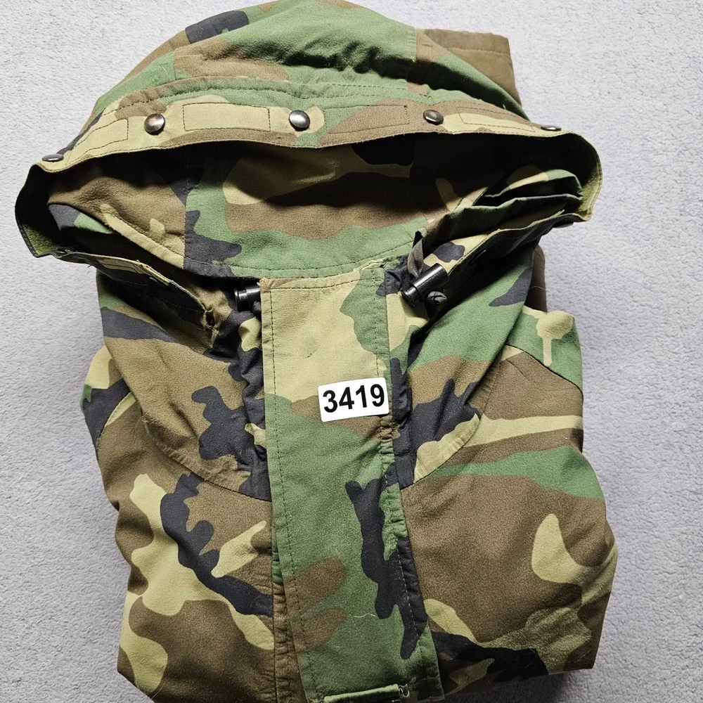 US Military ECWCS Gen 1 Woodland Camo Gore-Tex Cold Weather Parka Jacket Medium